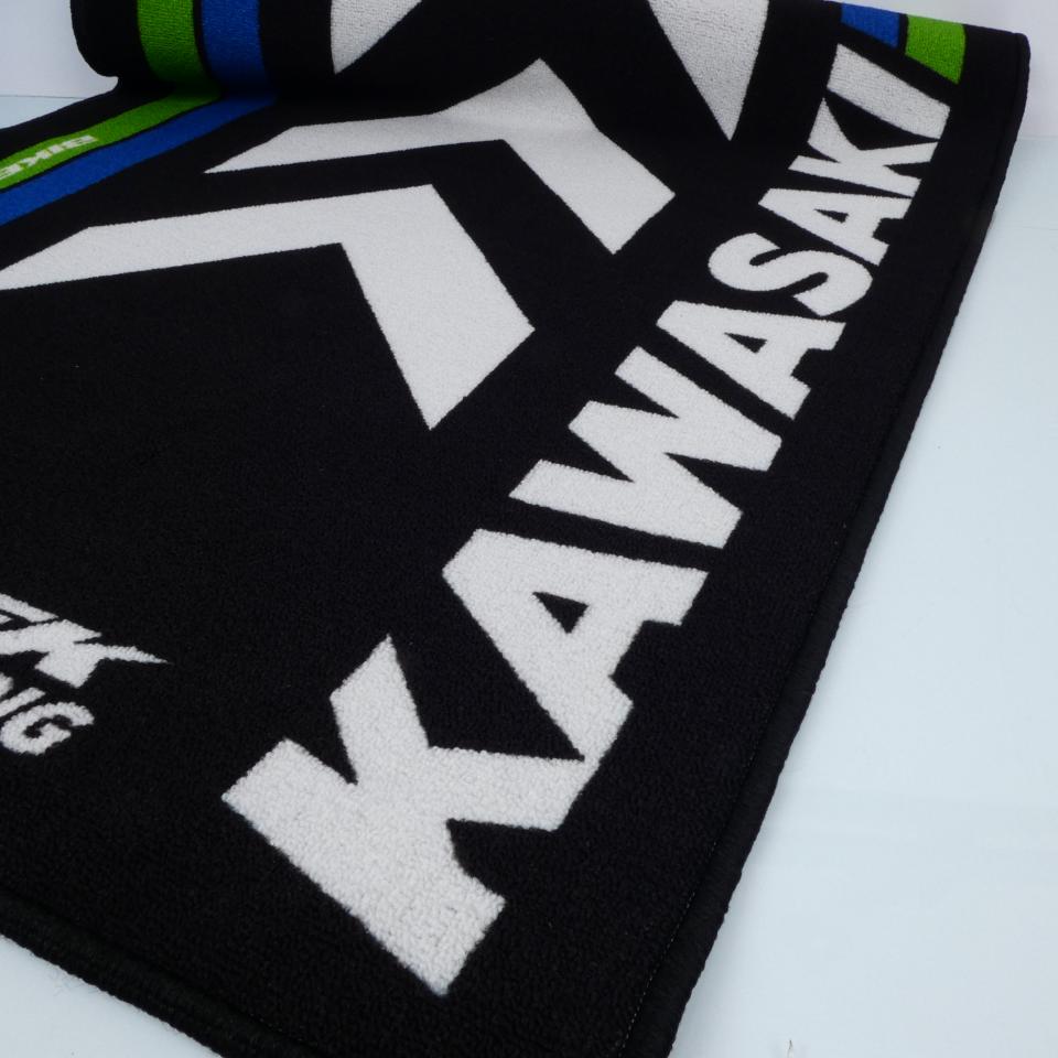 Tapis environnemental Biketek Garage Mat noir blanc vert bleu pour moto Kawasaki Neuf