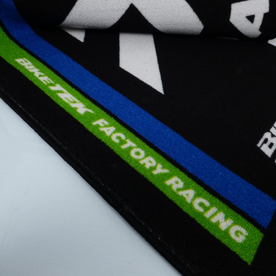Tapis environnemental Biketek Garage Mat noir blanc vert bleu pour moto Kawasaki Neuf