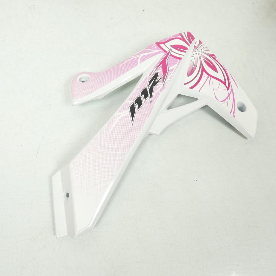 Écope droite pour moto Rieju 50 MRT SM LITE Après 2011 Blanc rose 0/000.570.5352