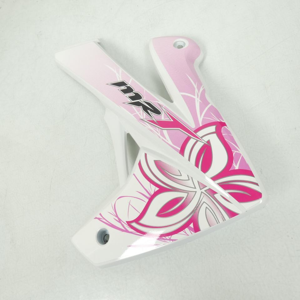 Écope droite pour moto Rieju 50 MRT SM LITE Après 2011 Blanc rose 0/000.570.5352