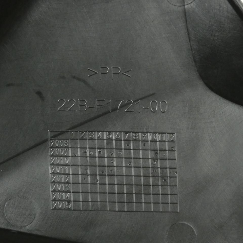 Cache latéral droit noir mat 22B-F1721-00 pour moto Yamaha 125 WR R 2009-2011