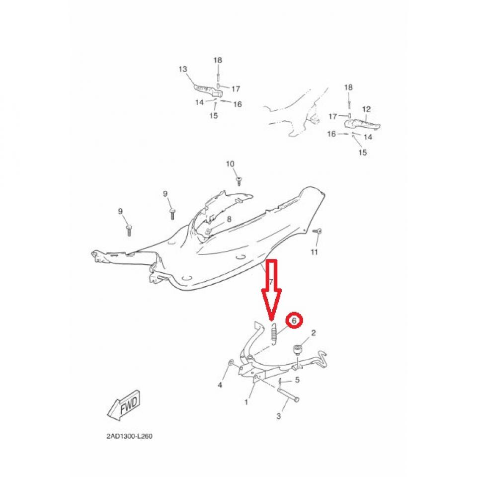 CQSPMOTO Lot De 3 Ressorts De Béquille Latérale En Métal Doré Pour Pédale De Frein De Moto - Ressorts De Rechange En Acier Pour Mini Vélo, Moto Tout-terrain, Scooters
