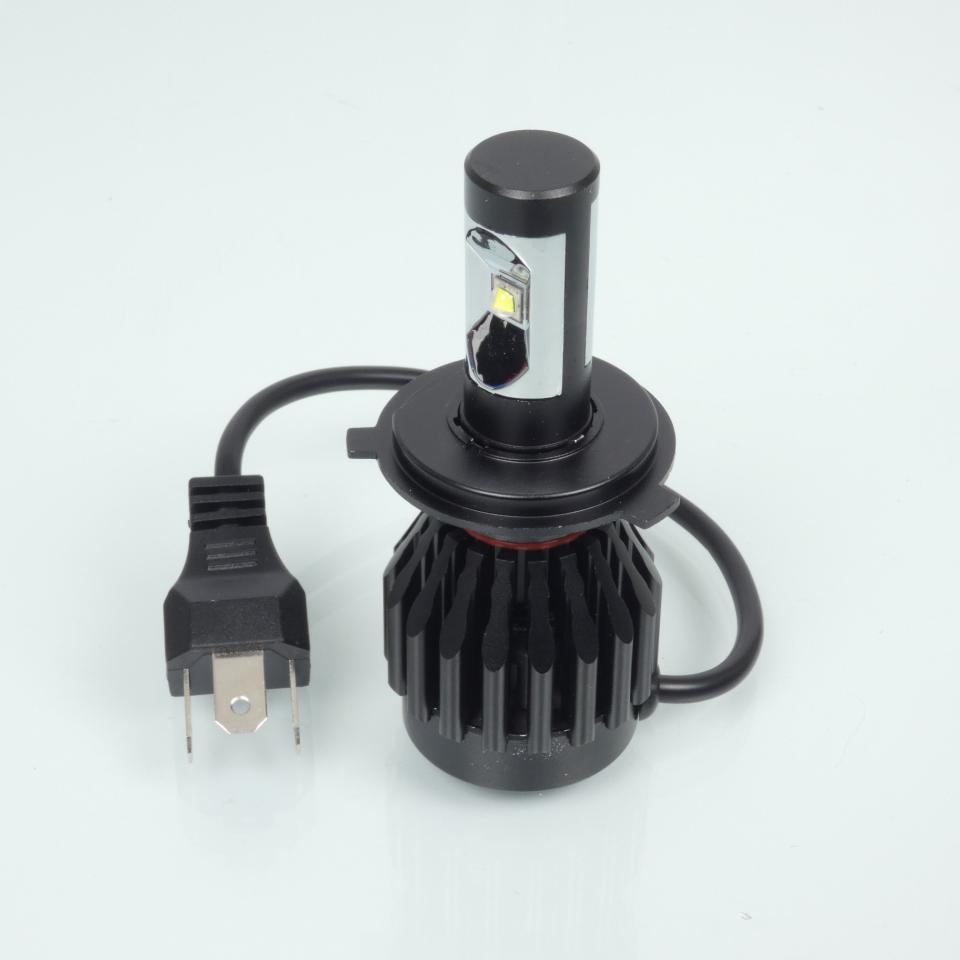 Kit conversion ampoule LED H4 ventilée 12V 40W blanche RMS pour moto auto Neuf
