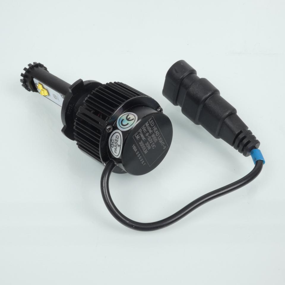 Kit conversion ampoule LED HB3 9005 ventilée 12V 30W RMS pour moto auto Neuf