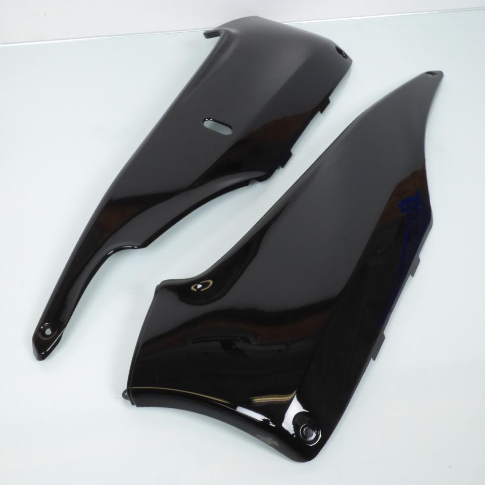Sabot bas de caisse P2R pour scooter Yamaha 500 Tmax 2001 à 2007 paire noir brillant / plat Neuf