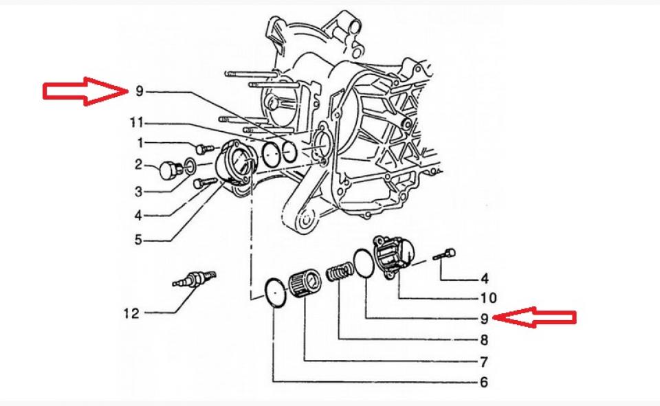 Joint couvercle de filtre à huile origine pour Scooter Piaggio 125 Liberty 1995 à 2001 482186 / AP8550324 Neuf