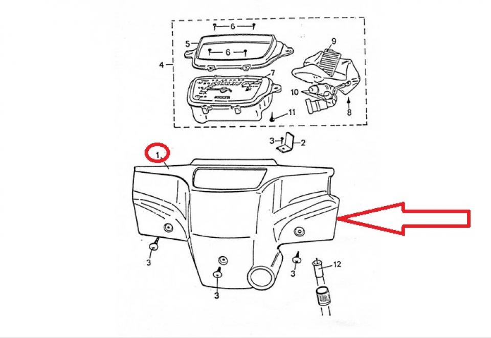 Couvre guidon pour scooter Peugeot 50 ST 1171080300 710803BC violet Neuf