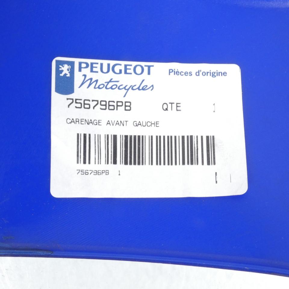 Écope latérale avant gauche bleu pour moto Peugeot 50 XPS 756796PB Neuf