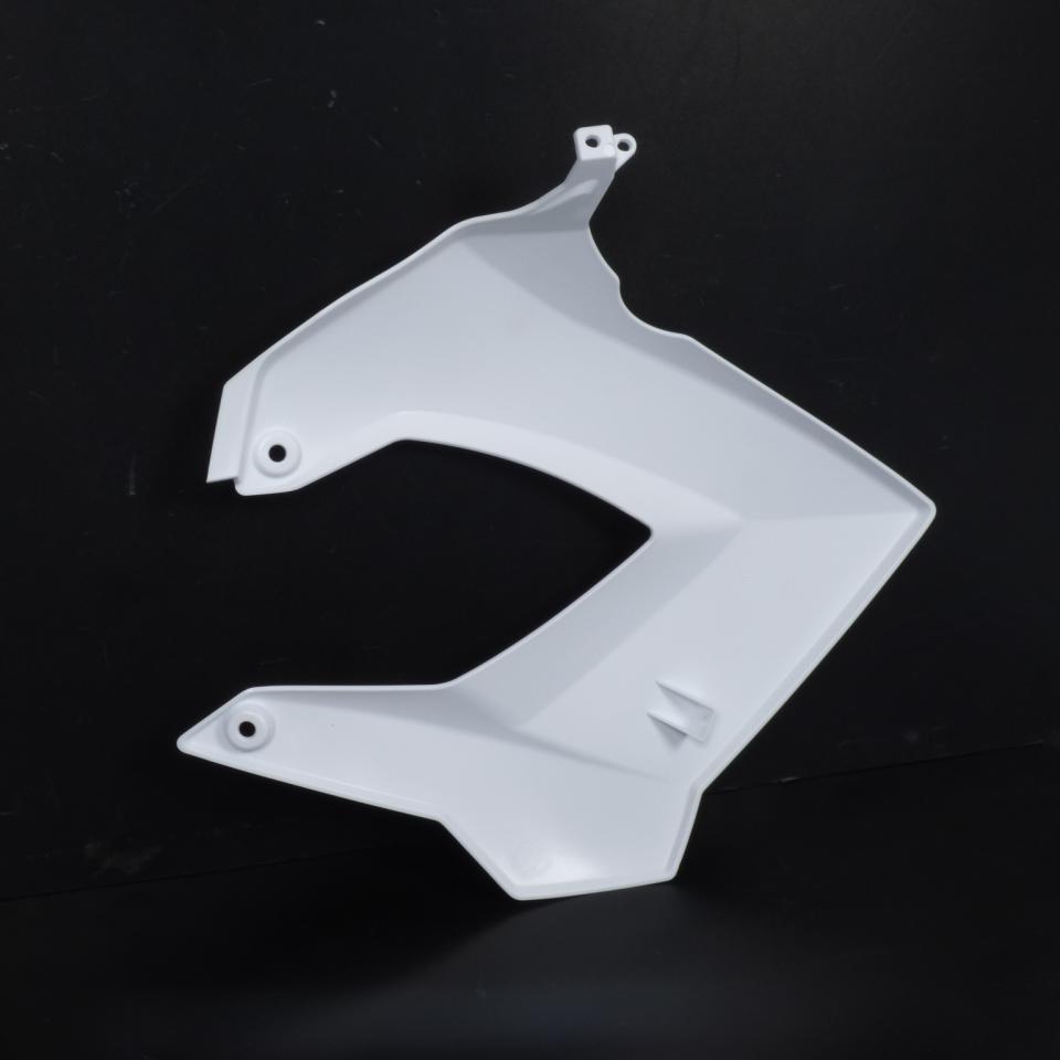 Écope ouïe de radiateur gauche pour moto Derbi 50 Senda R X-Race blanc brillant Neuf