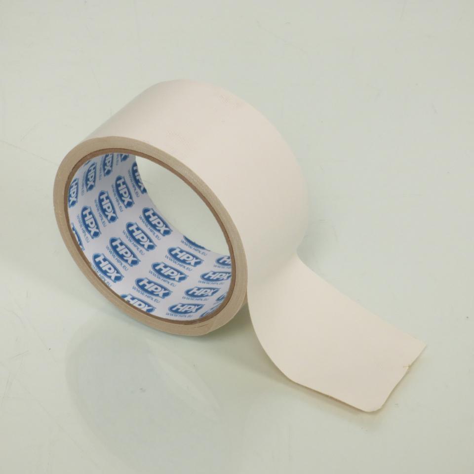 Rouleau de ruban adhésif blanc toile HPX 6200 REPAIR TAPE 48mm x 5m CW5005 pour auto moto scooter quad neuf