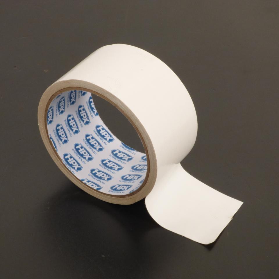 Rouleau de ruban adhésif blanc toile HPX 6200 REPAIR TAPE 48mm x 5m CW5005 pour auto moto scooter quad neuf