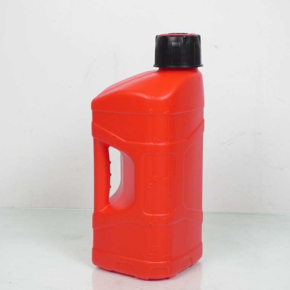 Bidon jerrican plastique rouge 10L Polisport ProOctane avec doseur pour moto