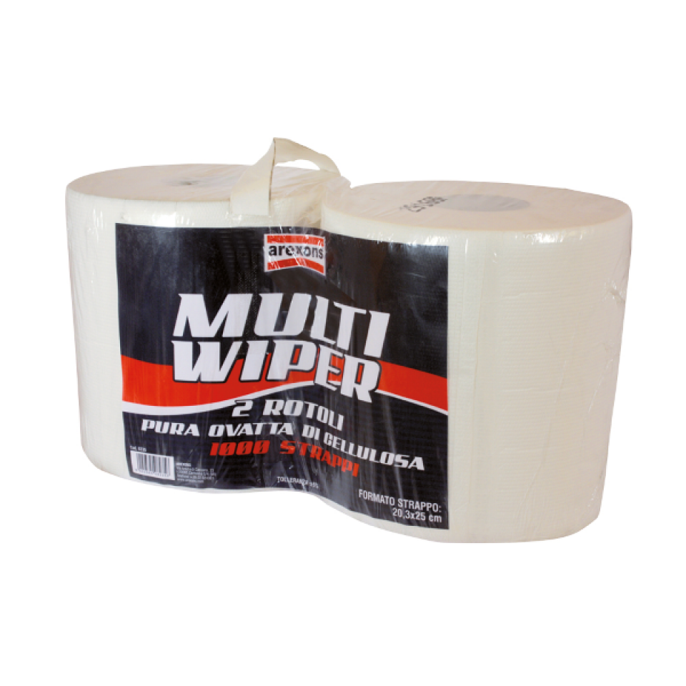 Rouleaux de papier absorbant essuie main Arexons Multi Wiper 8235 200x240mm pour atelier auto moto