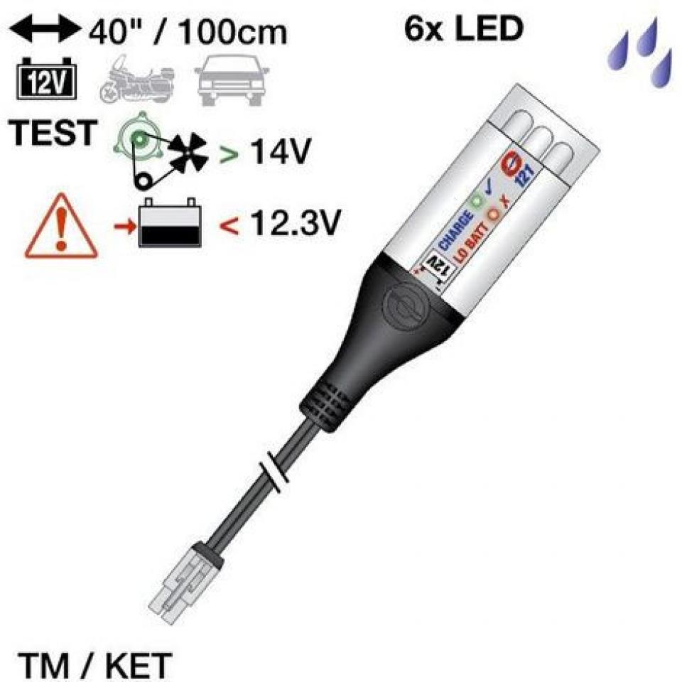 Testeur/Torche Led batterie 12V OPTIMATE 121 KET pour moto Quad Auto Neuf