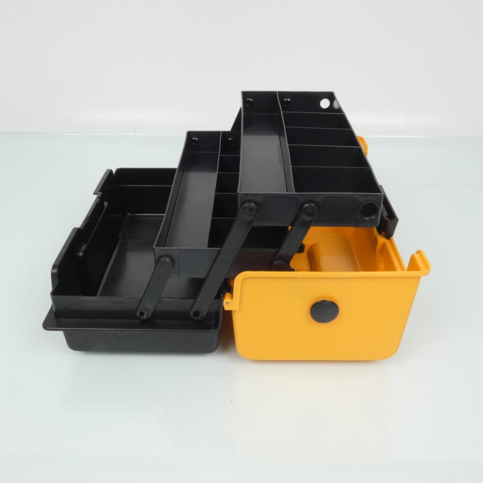 Boîte de rangement caisse à outils Araï jaune et noir pour outillage casque moto