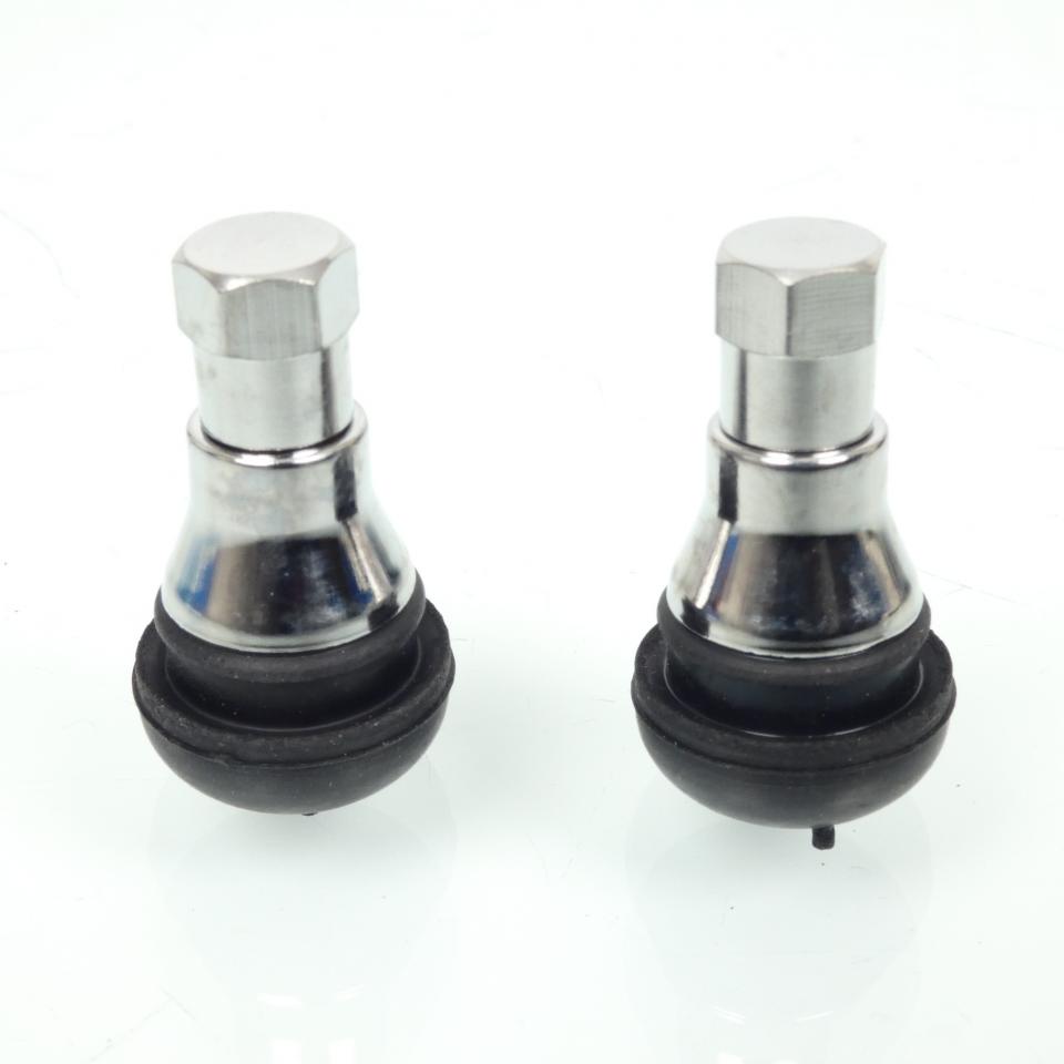 Valve TR412 droite courte alu Kyoto pour pneu auto moto scooter Tubeless TL Neuf