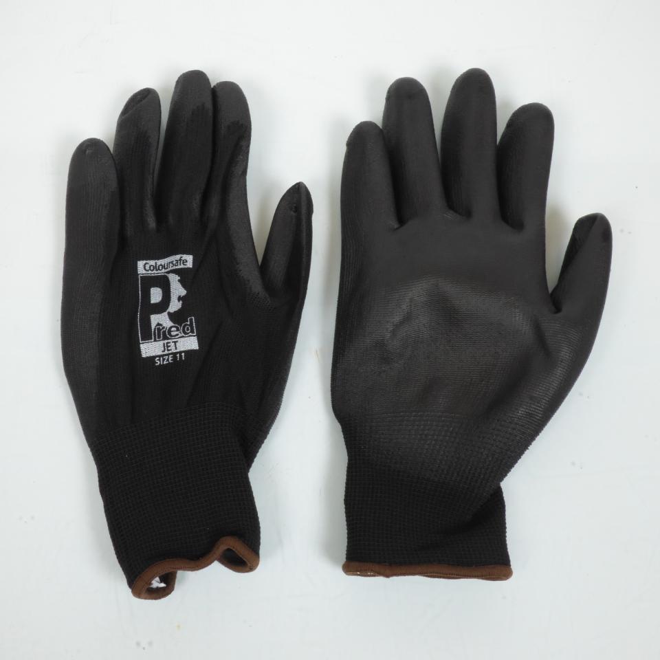 Paire de gant de travail atelier taille 11 noir polyuréthane PU homologué CE