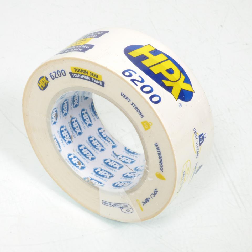 Rouleau de ruban toile adhésif HPX blanc CW5025 48mm x 25m neuf haute qualité pour auto moto scooter quad