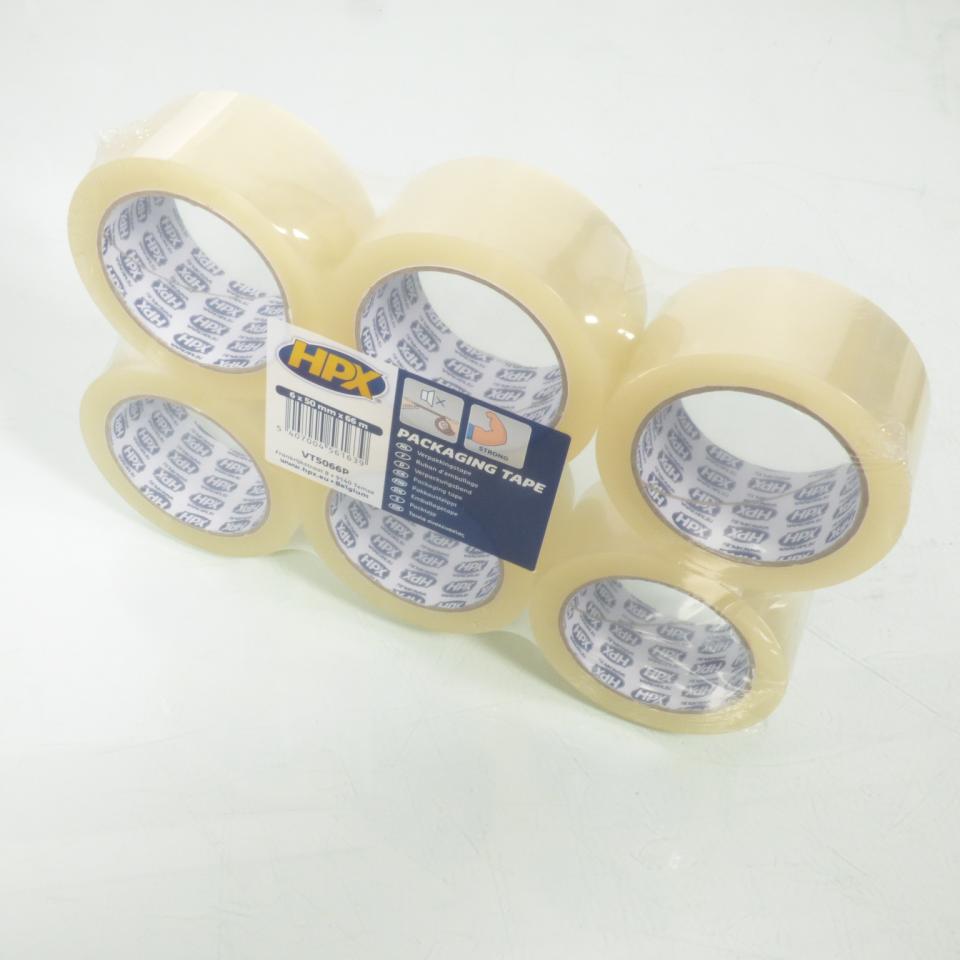Rouleau ruban adhésif d'emballage transparent HPX VT5066P 50mm x 66m pour carton