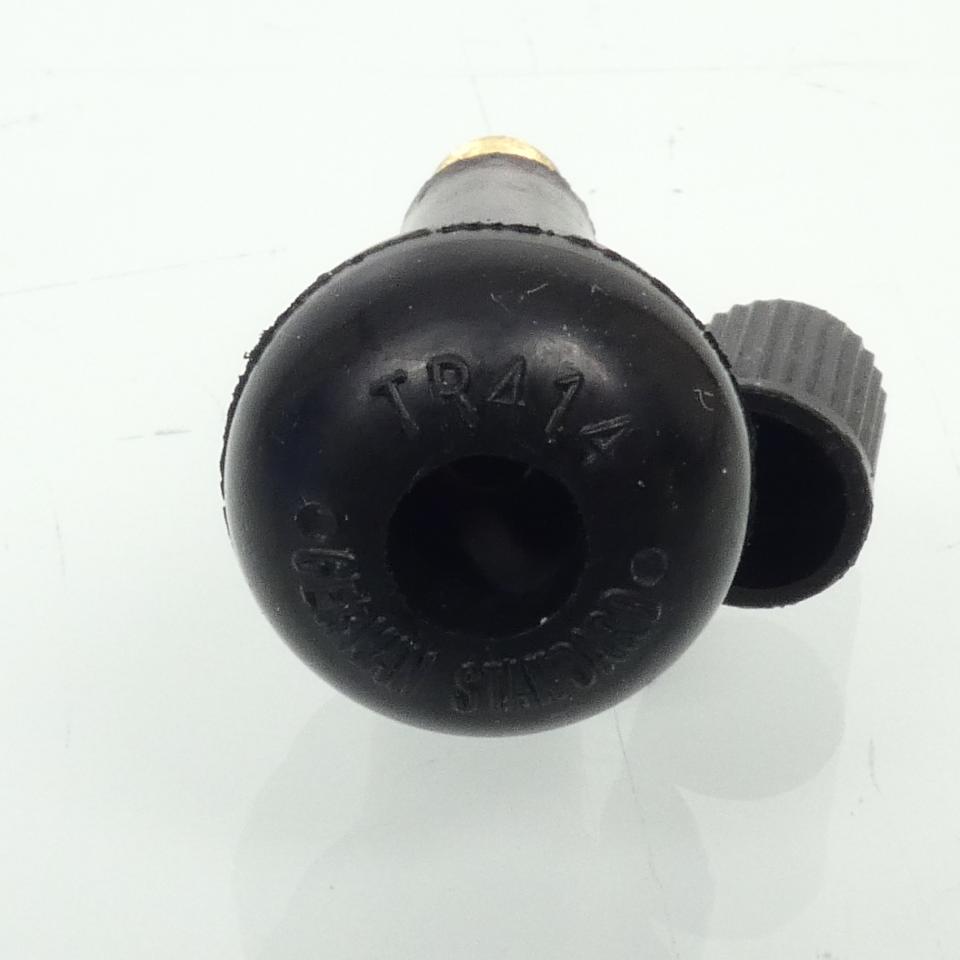 Valve droite type TR414 neuve L49mm pour jante tubeless de moto scooter voiture