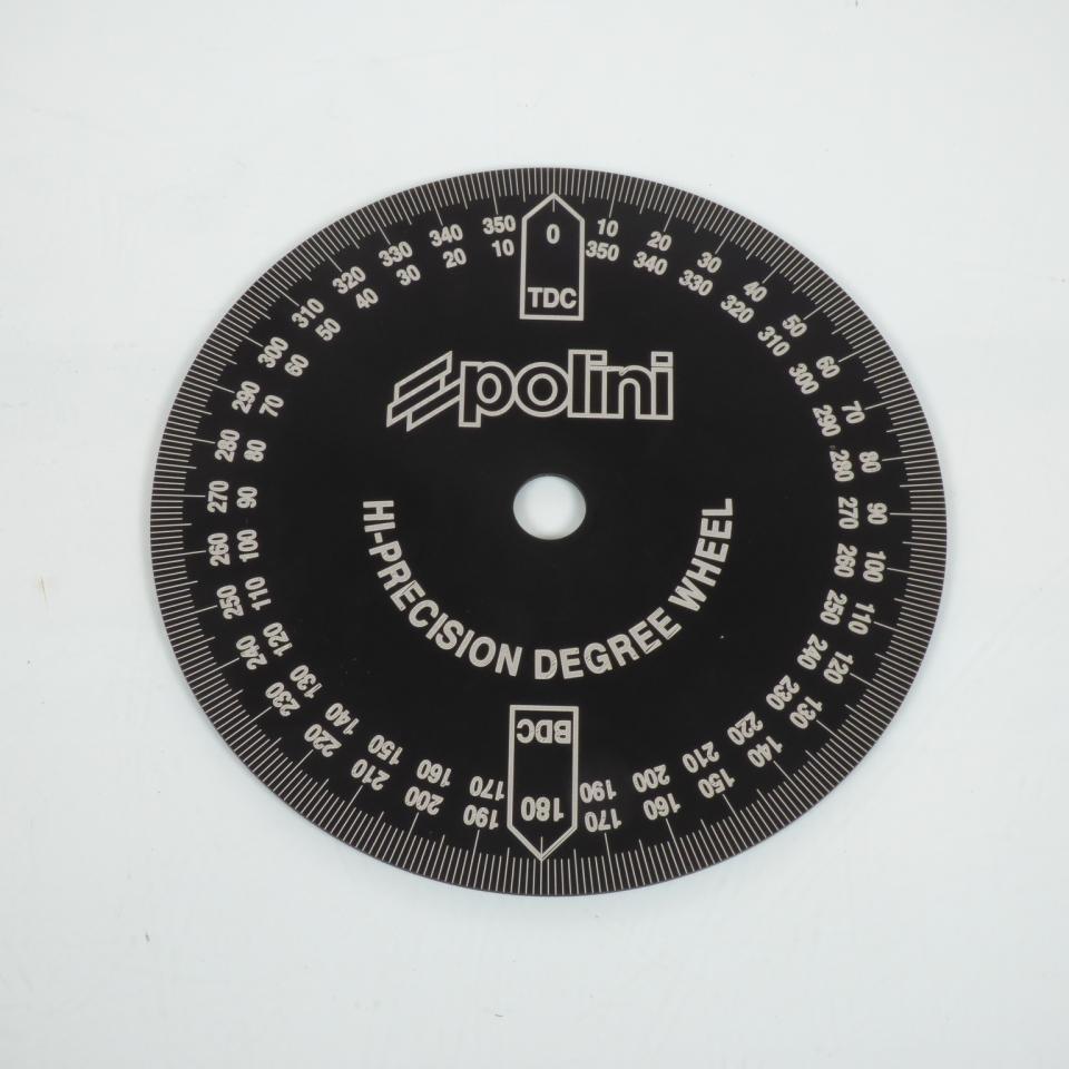 Disque gradué Polini pour diagramme calage réglage distri allumage moto 2T 4T