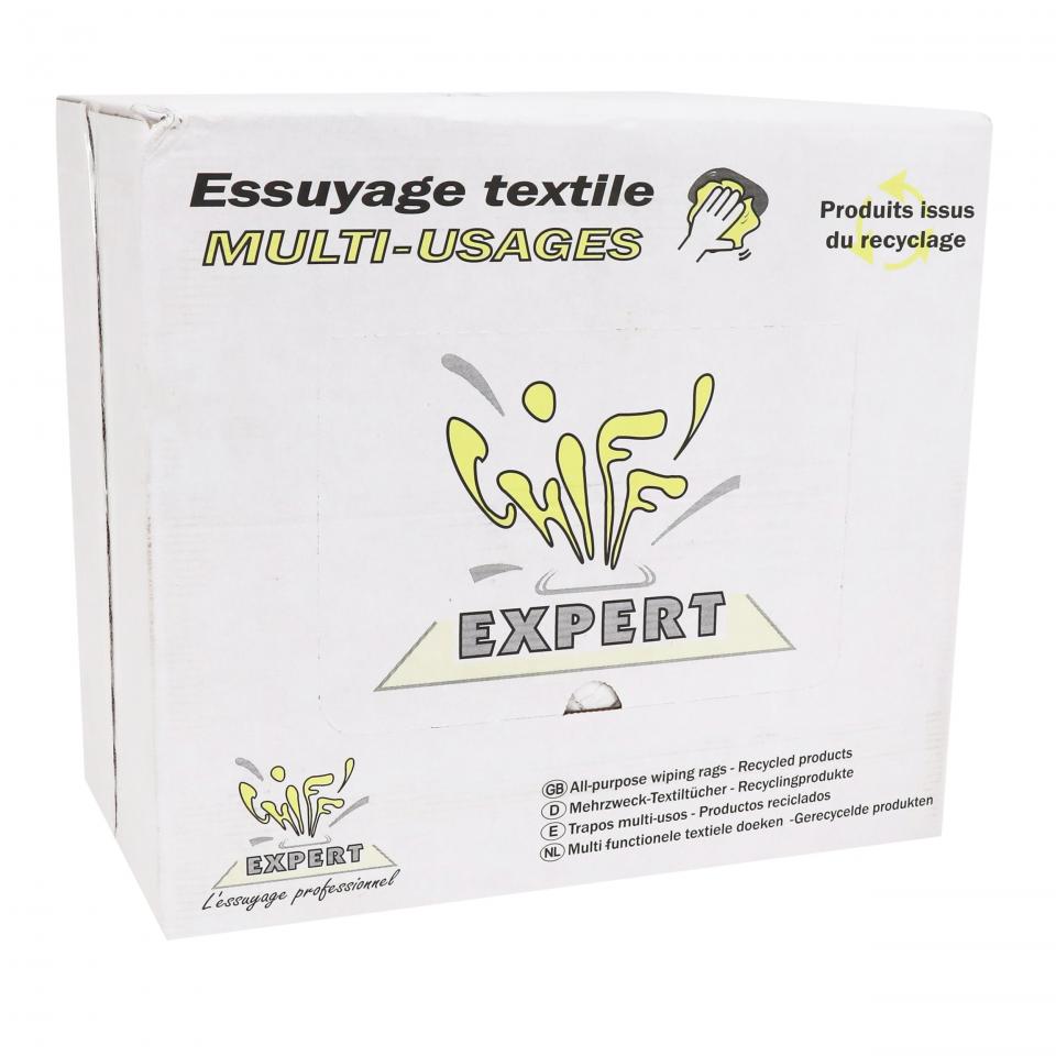 Carton 10Kg de chiffon d'essuyage blanc en vrac pressé pour atelier moto D013ECX