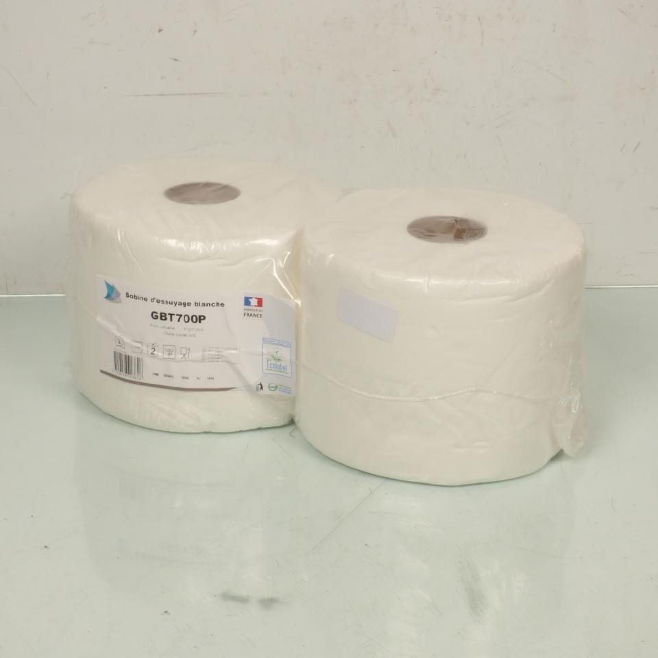 Rouleaux bobine papier blanc absorbant essuie mains pure cellulose 1000 feuille