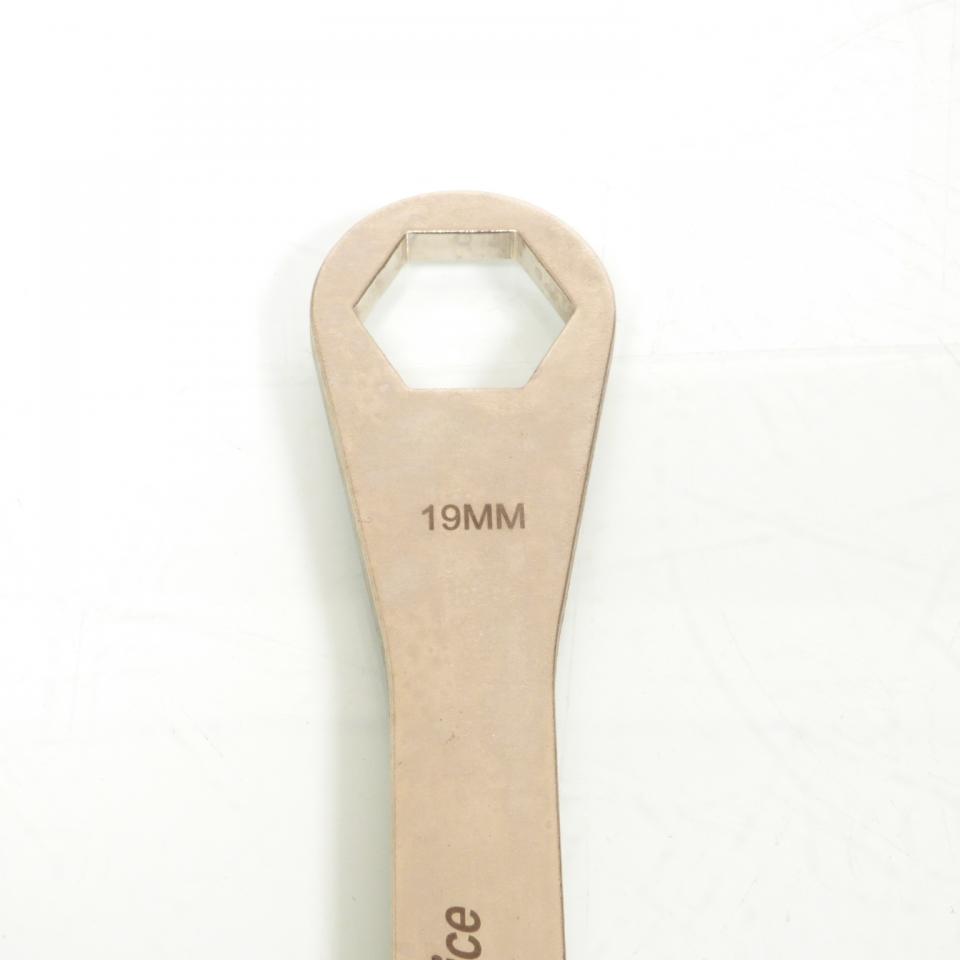 Clé plate de réglage de compression de fourche 19x24mm pour moto Neuf