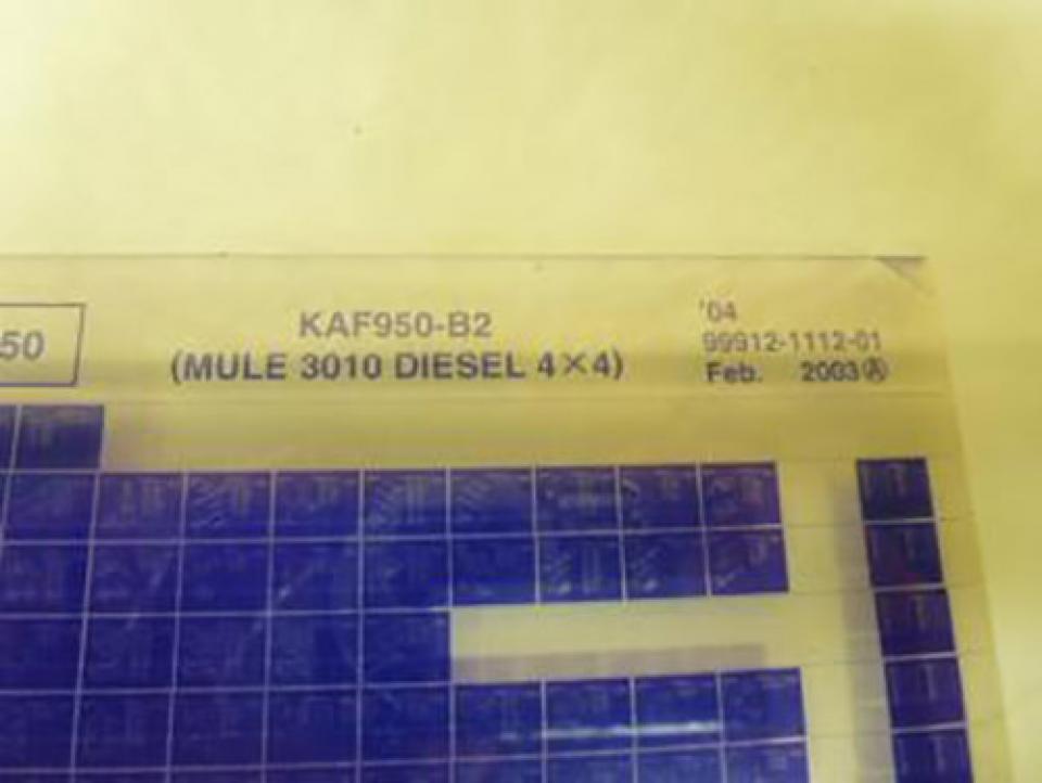 Outillage origine pour moto Kawasaki 2004-2004 KAF950-B2 Occasion