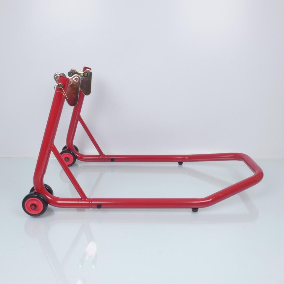 Béquille de paddock stand roue avant rouge One pour atelier moto course Neuf