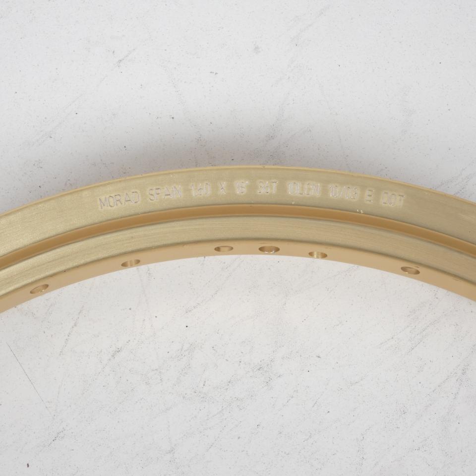 Cercle de jante 18x1.60 10LCN Doré 36T Morad pour moto Occasion