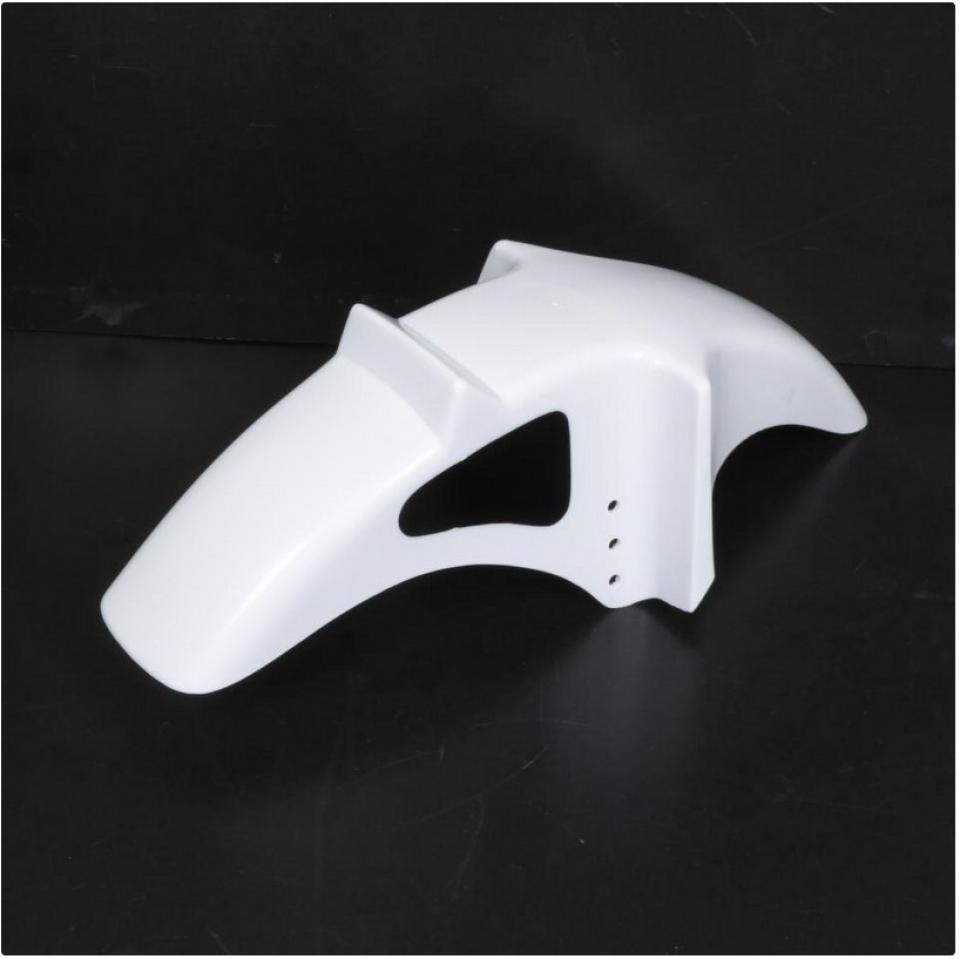 Garde boue avant F1 blanc racing pour mobylette cyclo cyclomoteur mob avec trou