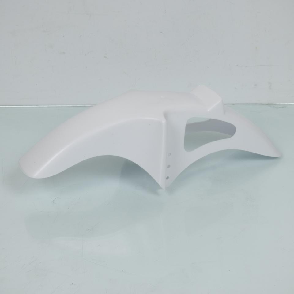 Garde boue avant F1 blanc racing pour mobylette cyclo cyclomoteur mob avec trou