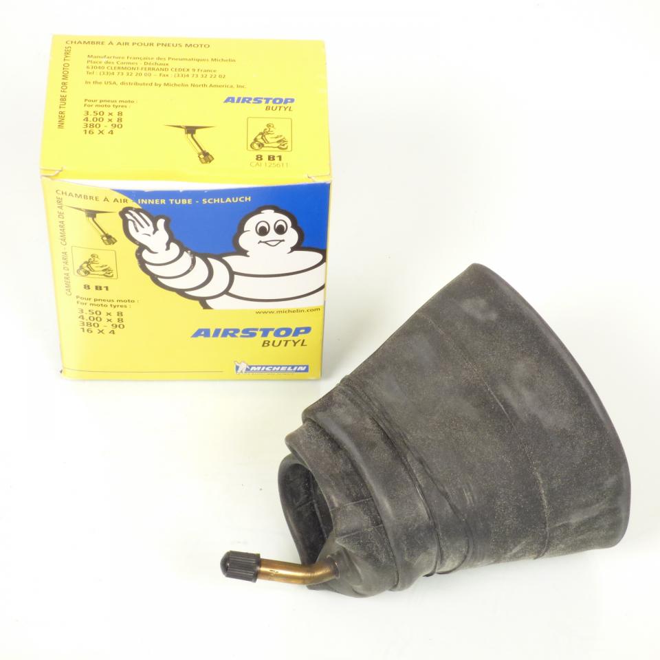 Chambre à air Michelin pour scooter 3.50x8 4.00x8 380-90 16x4 8B1 valve coudée 150