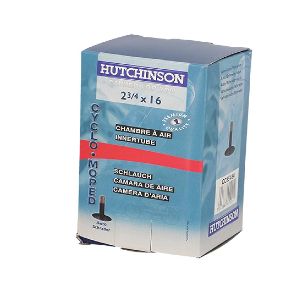 Chambre à air Hutchinson 2.75 à 3.25-16 valve Schrader pour mobylette moto Neuf