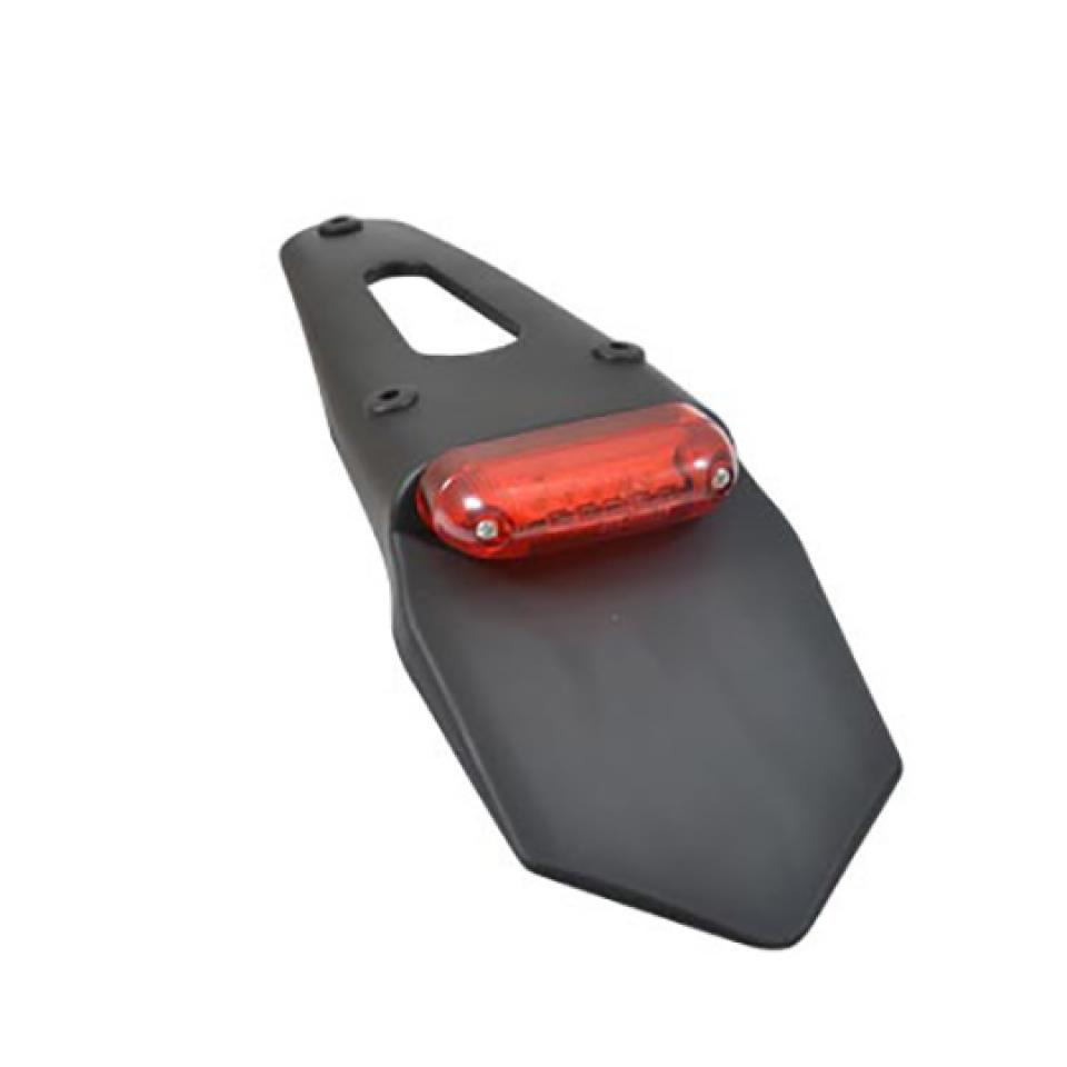 Bavette arrière Tun'R pour moto avec feu arrière rectangulaire rouge a LED 12V