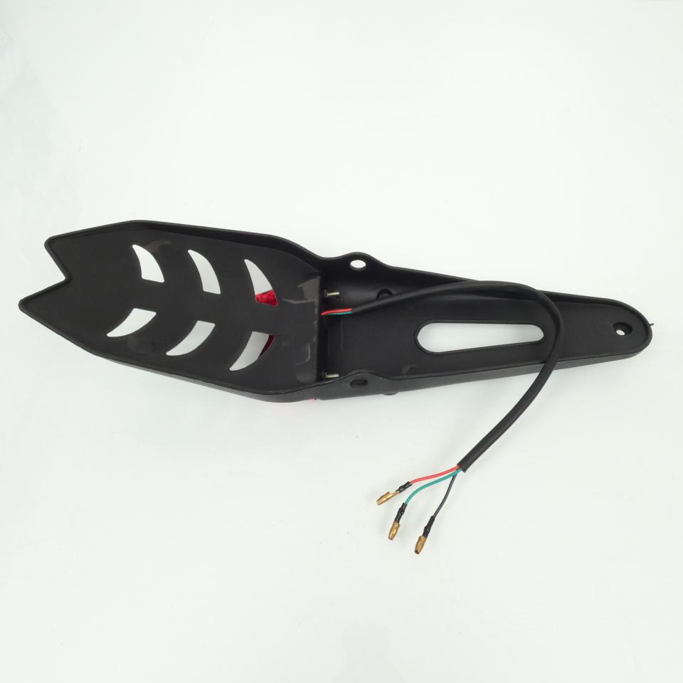 Bavette support plaque immatriculation feu LED 12V rouge Myra pour moto enduro