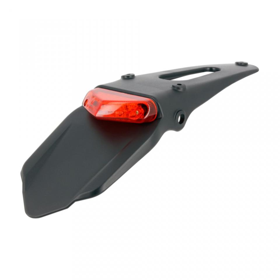 Bavette arrière support plaque Myra avec feu LED 12V rouge pour moto enduro Neuf