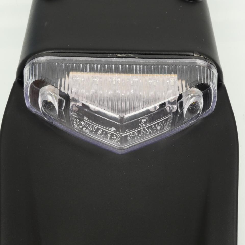 Bavette support plaque Myra avec feu LED 12V transparent pour moto enduro Neuf