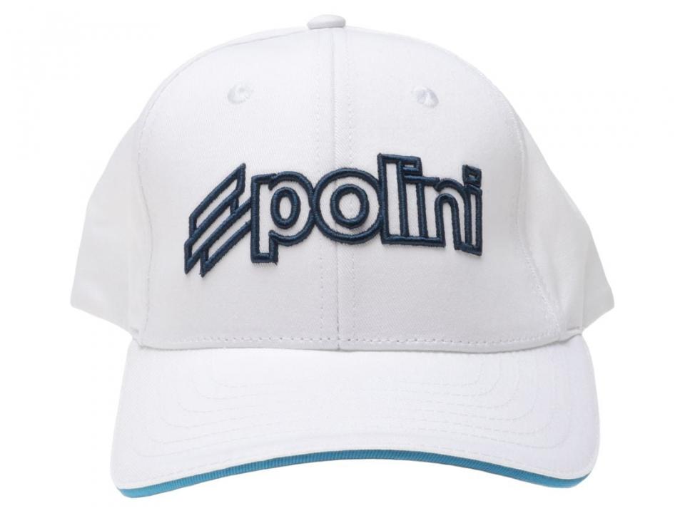 Casquette Polini blanche et bleu pour homme femme 098.2669 Neuf