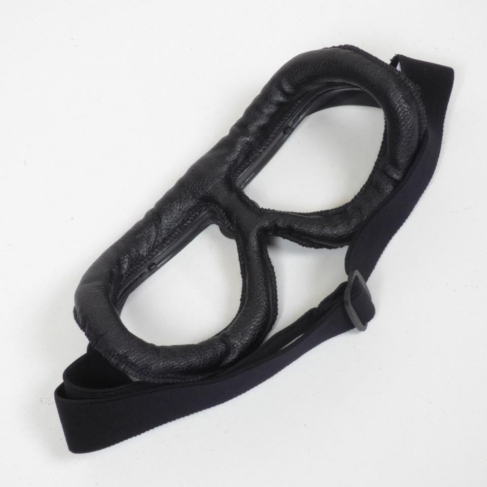Lunette aviateur chromé et noir RC Helmets look rétro, vintage pour casque bol jet moto ou voiture
