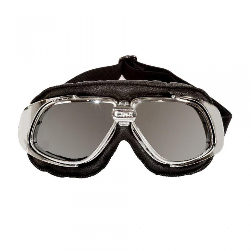 Lunette protection CRG air force noir chrome look rétro vintage pour moto custom Neuf