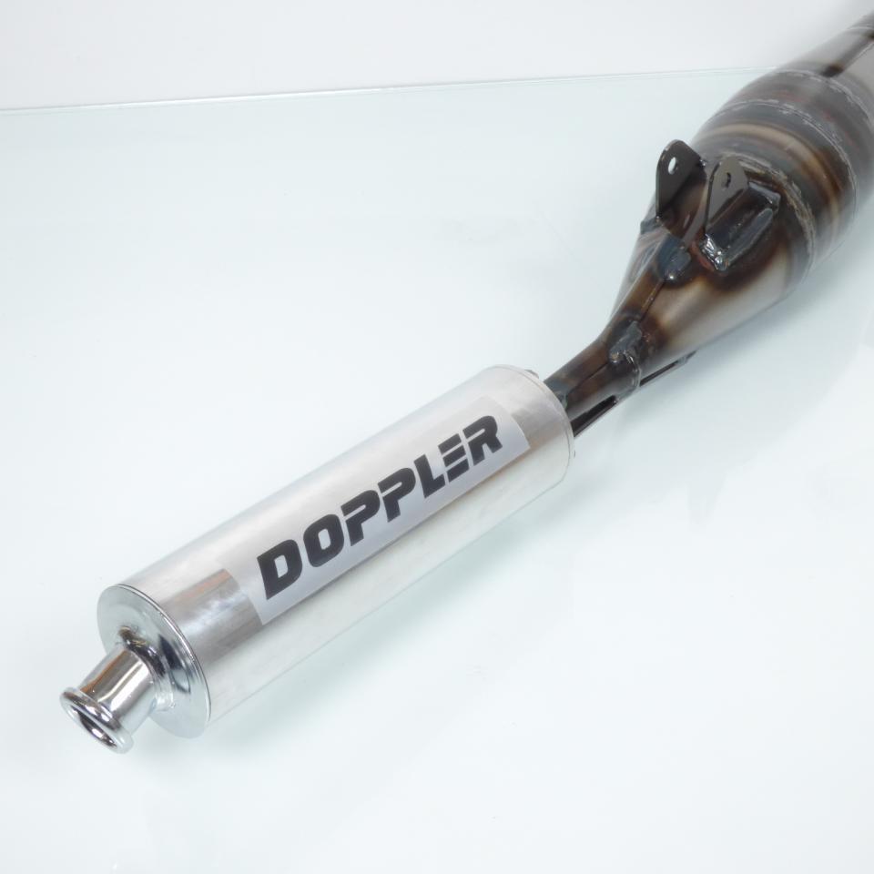 Pot d échappement Doppler pour Mobylette Peugeot 50 103 Vogue 2004 à 2018 ER1 / 301-D silencieux chromé Neuf