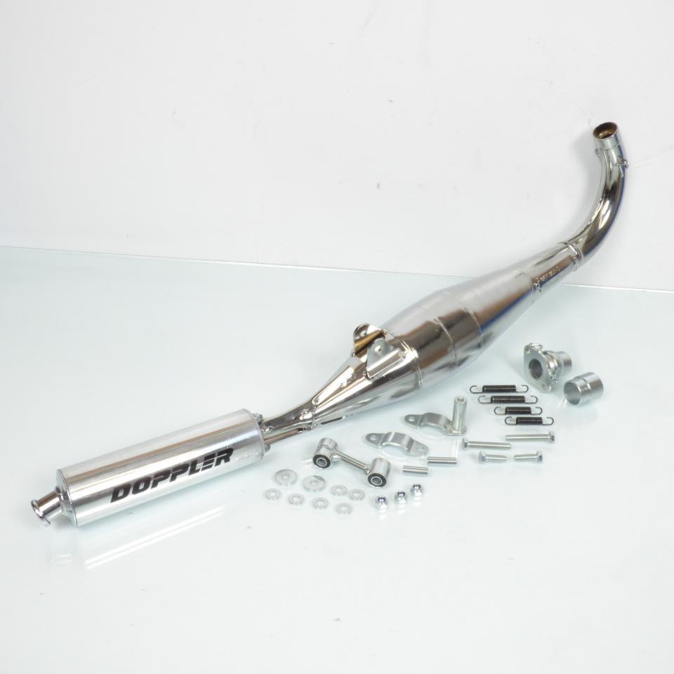 Pot d échappement Doppler pour Mobylette Peugeot 50 103 Vogue ER1 / 301-D Chrome Édition Neuf