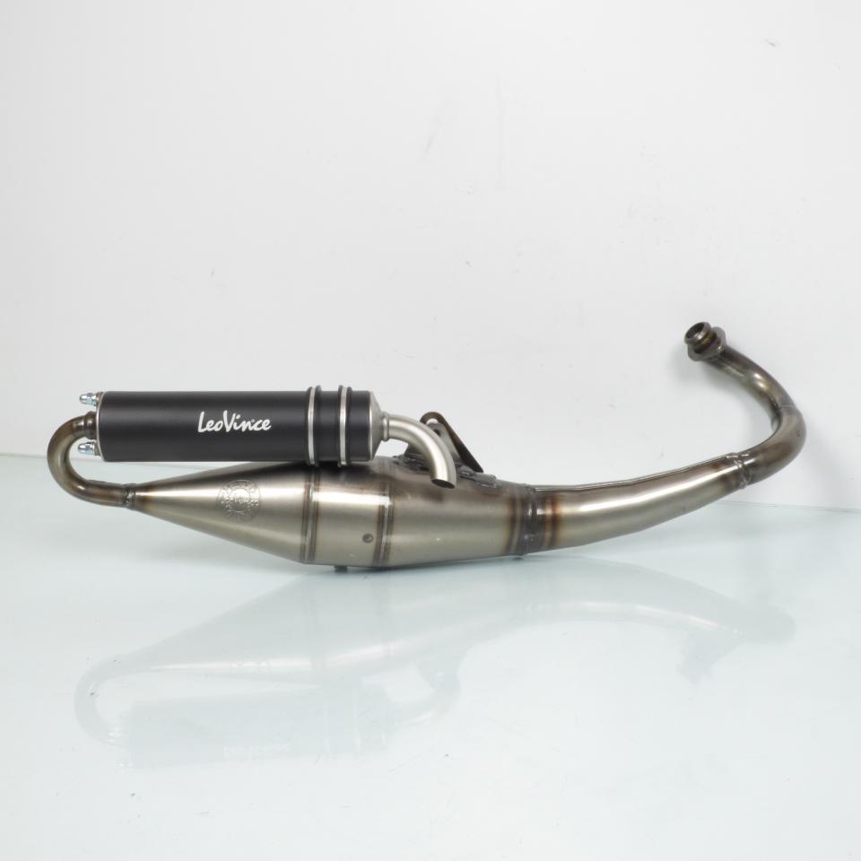 Pot d'échappement de détente Leovince TT black pour scooter Aprilia 50 SR 2012 à 2020
