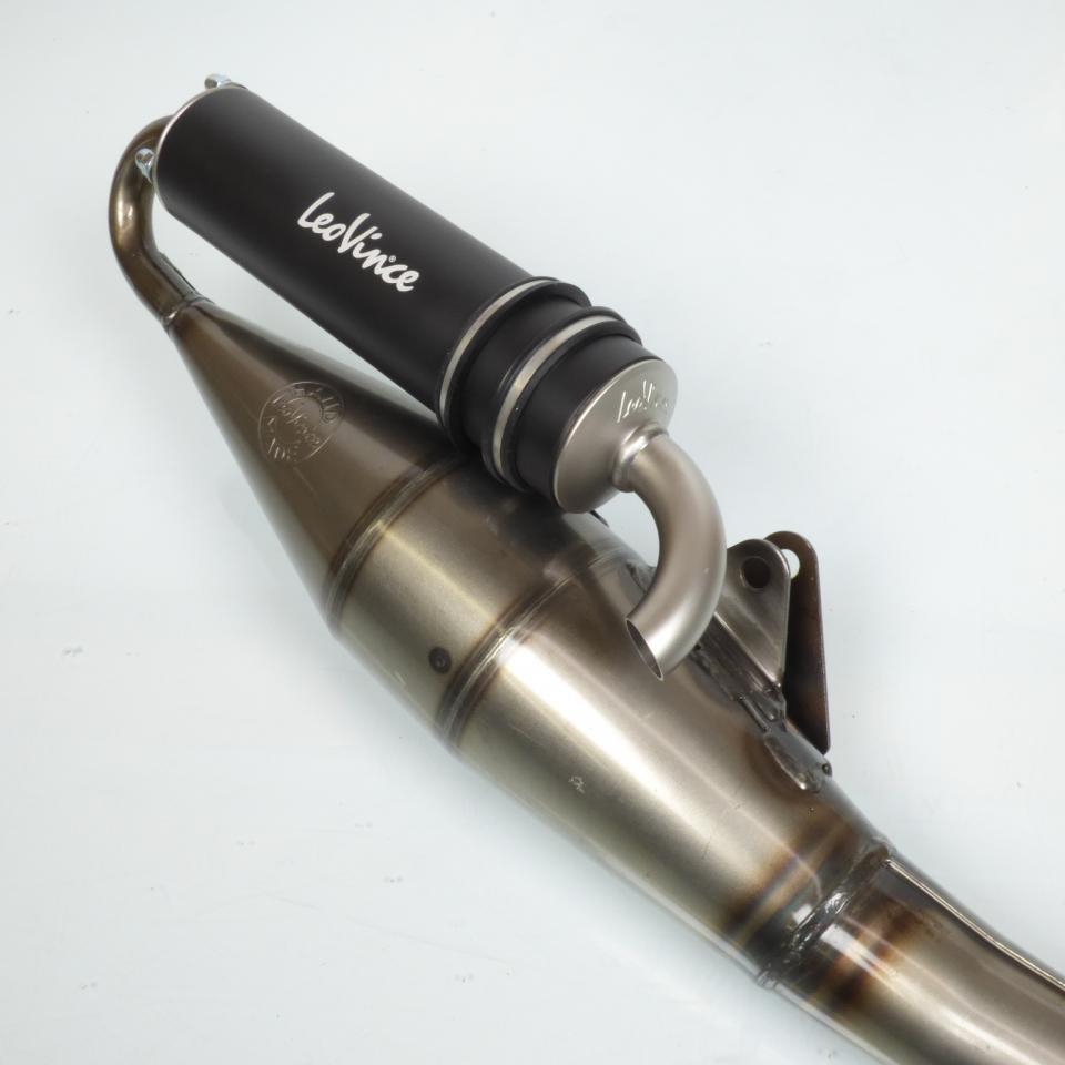 Pot d'échappement de détente Leovince TT black pour scooter Aprilia 50 SR 2012 à 2020