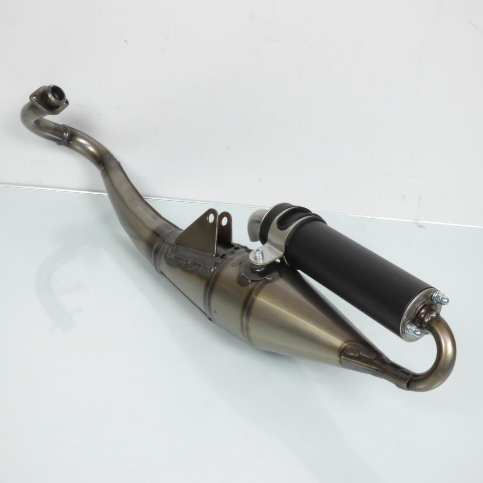 Pot d'échappement de détente Leovince TT black pour scooter Aprilia 50 SR 2012 à 2020