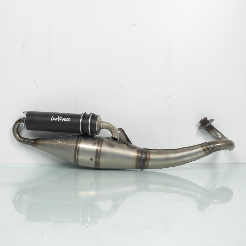 Pot d échappement Leovince pour Scooter Gilera 50 Runner 1997 à 1999 4060B / Hand Made TT black Neuf