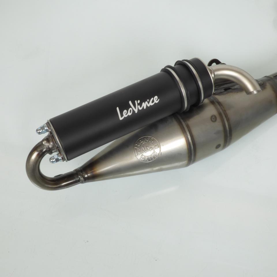 Pot d échappement Leovince pour Scooter Gilera 50 Runner 1997 à 1999 4060B / Hand Made TT black Neuf