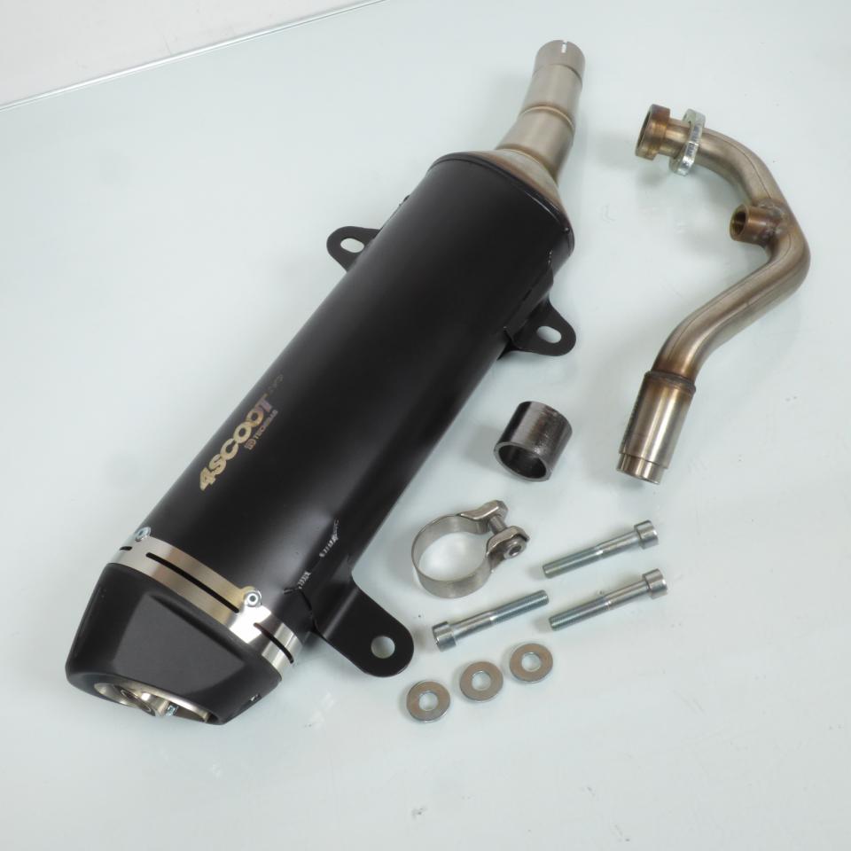 Échappement Tecnigas 4SCOOT EVO Black pour scooter Yamaha 125 Xmax 2010 à 2016